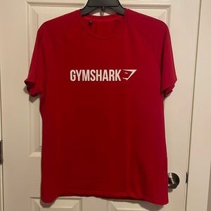 Mens large gymshark red shirt short sleeve